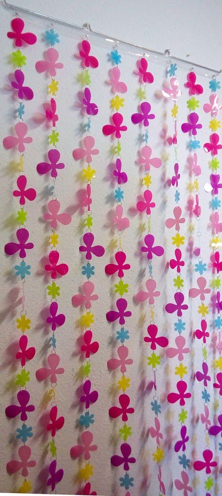 Rideau de porte en plastique PETALES Dimensions 90x200cm Image du produit 