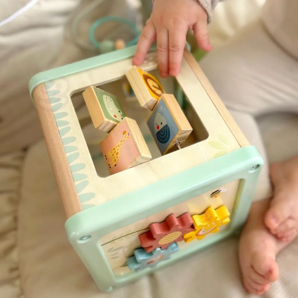 Cube activités bois multifonctions : Stop au désordre, place à l'éveil