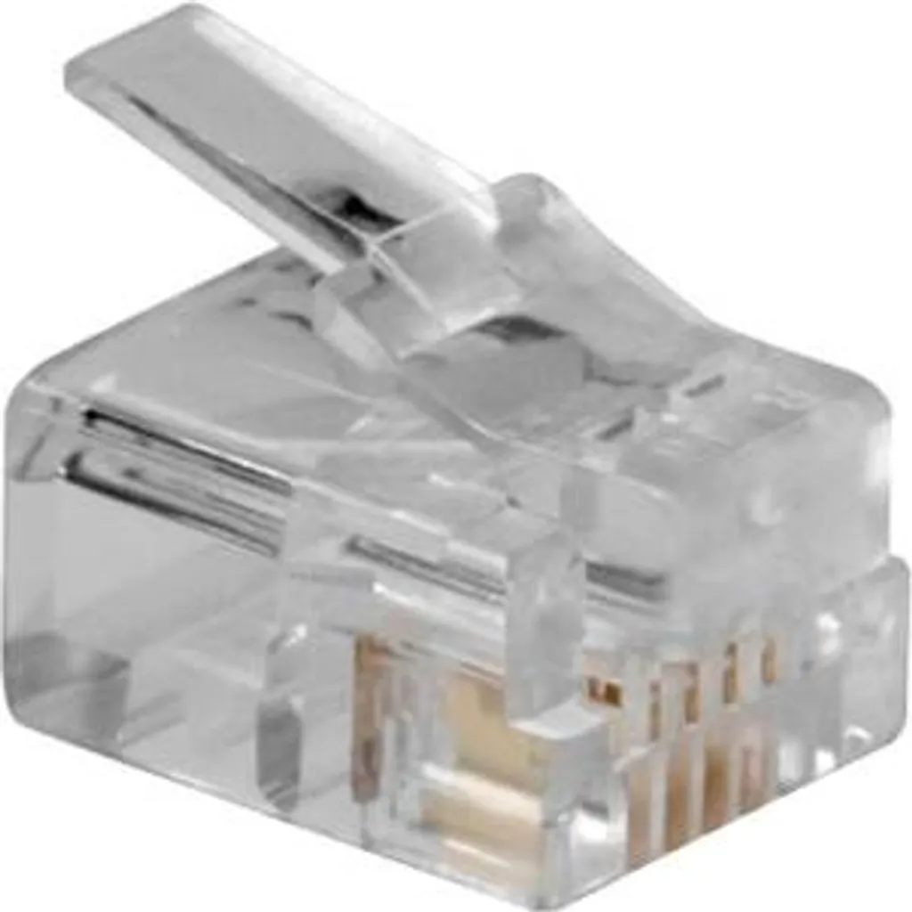 Plug RJ11 6P4C ACT per Cavo Rigido Tondo - Stock Professionale Online