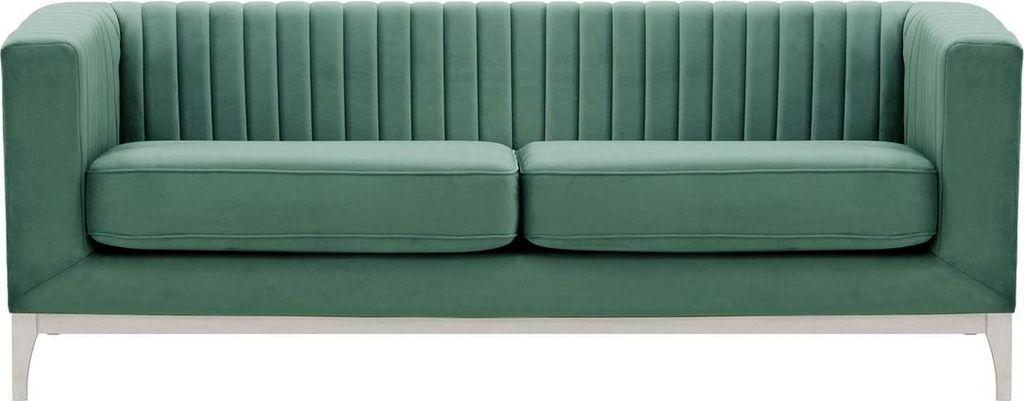 Dreisitzer-Sofa Slender Wood-Velluto 12-white