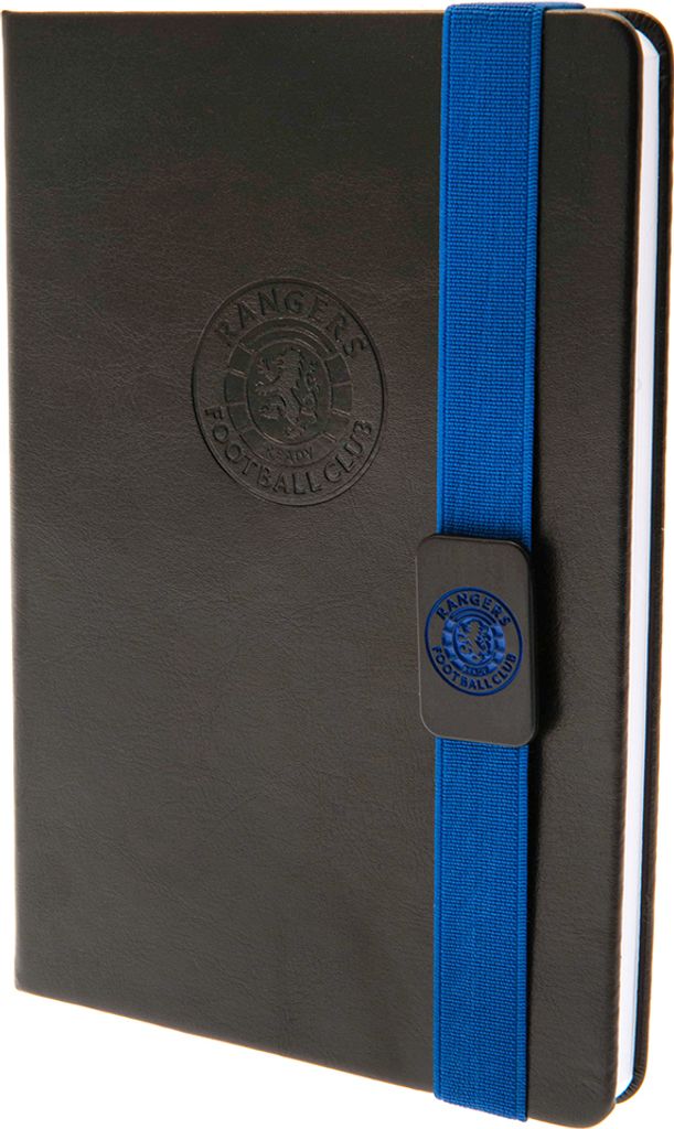 Rangers FC - Notizbuch, A5 TA11290 (Einheitsgröße) (Schwarz/Königsblau)
