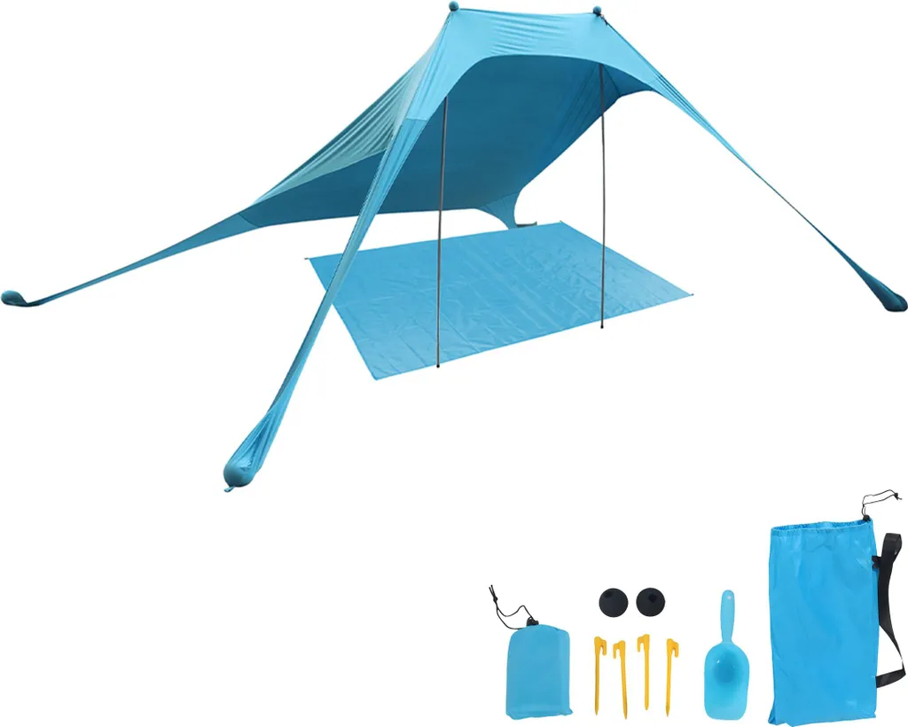 Voile d'ombrage pour plage et jardin idéal pour le farniente en famille
