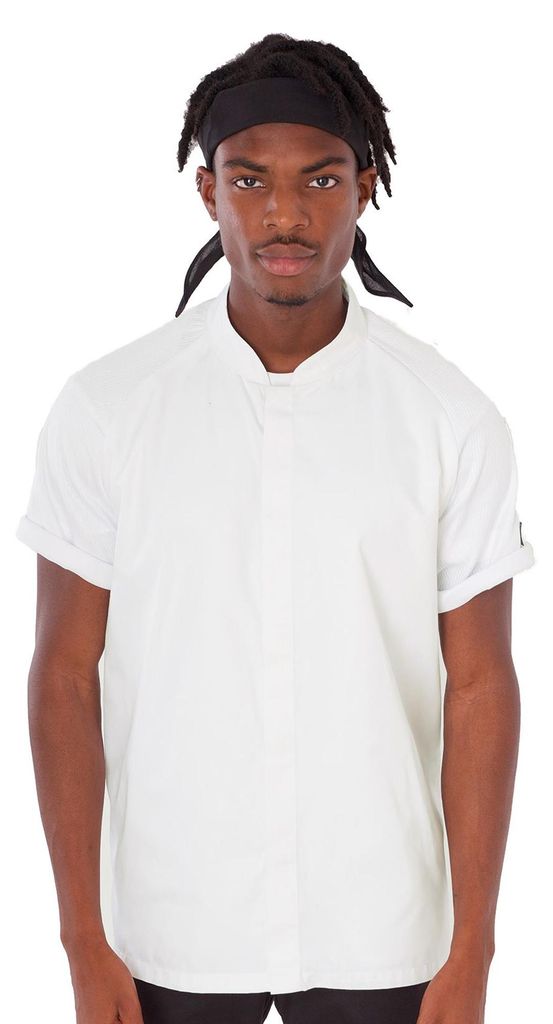 Le Chef - "Air" Kochjacke für Herren/Damen Unisex LT5466 (S) (Weiß)