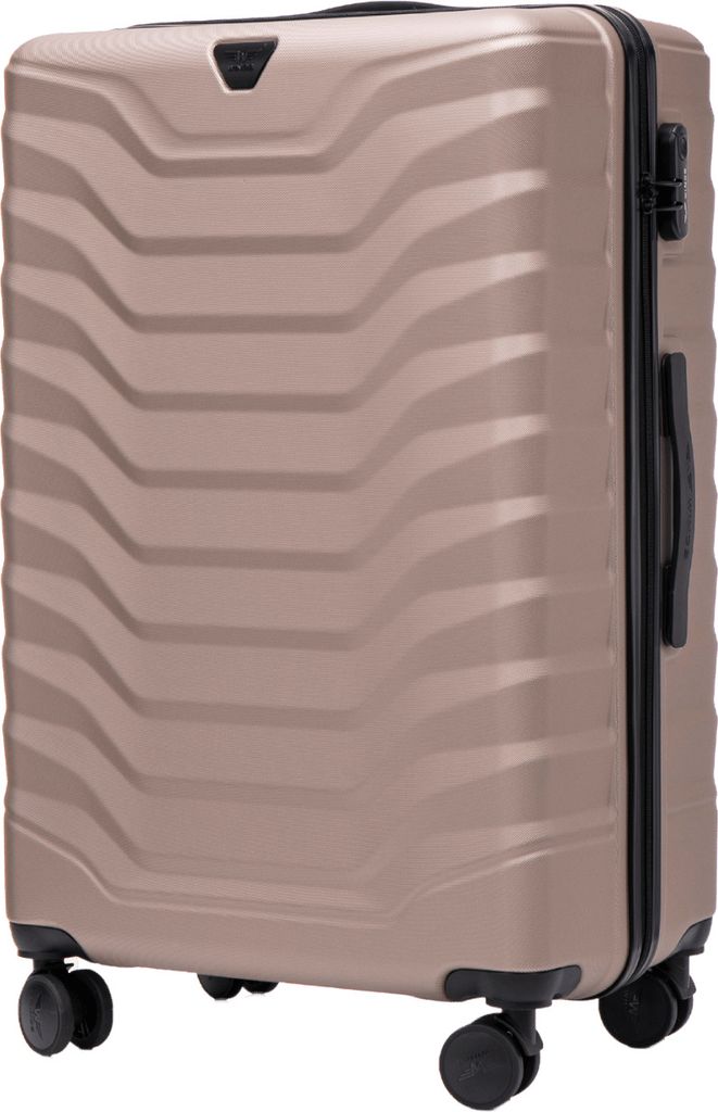 Wings PEAFOWL Große Reisekoffer 28" Champagner, 97L, ABS+, 4 Räder