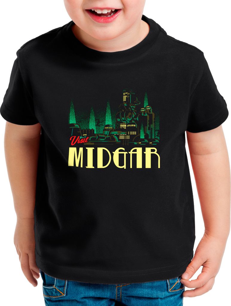 style3 Beautiful Midgar Kinder T-Shirt anime cloud chocobo sephiroth