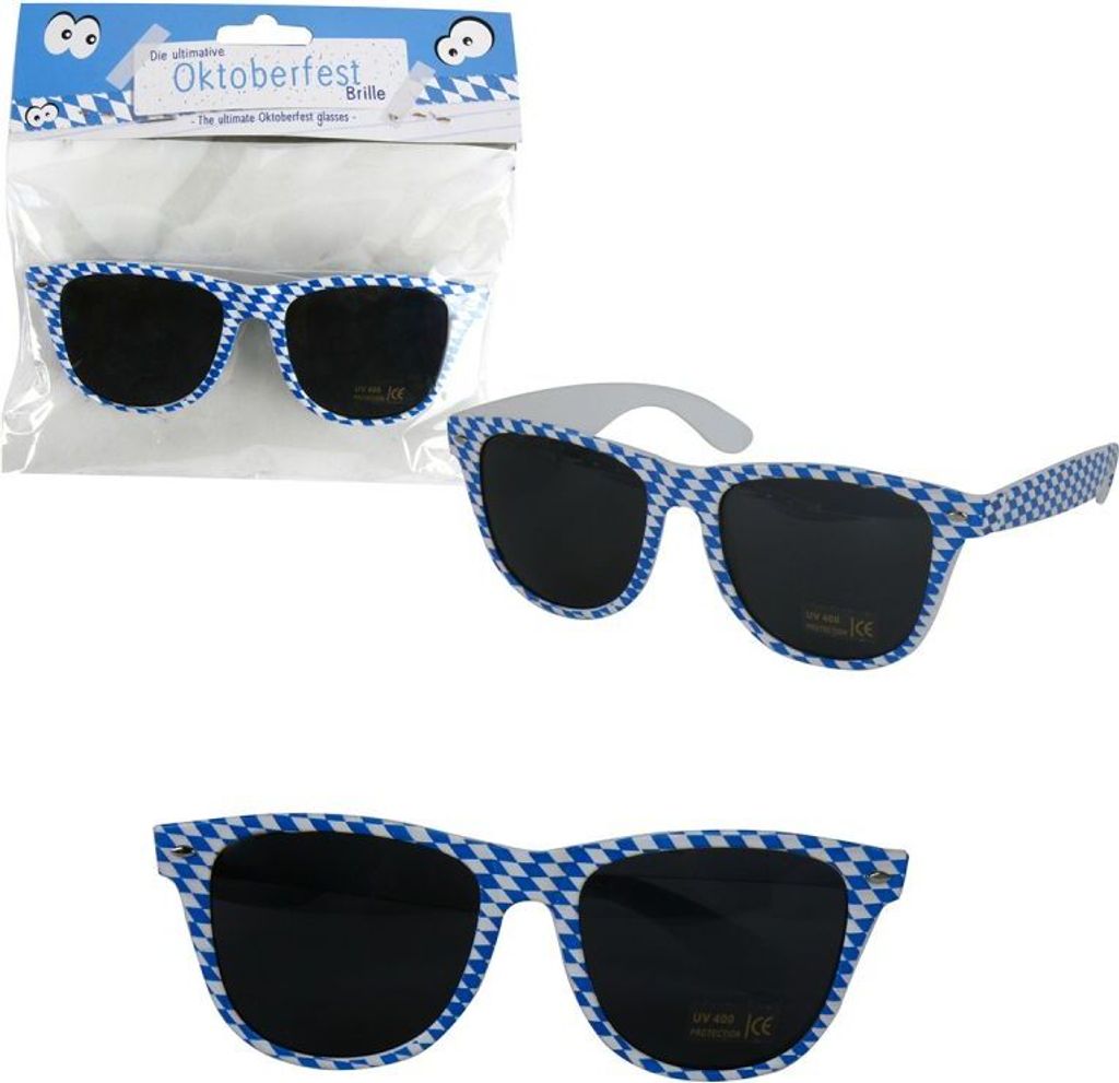 Sonnenbrille Partybrille "Oktoberfest" blau Produktbild 
