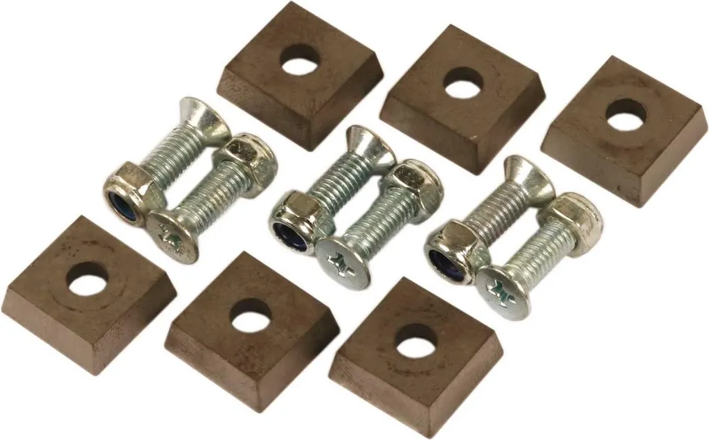 Plaques réversibles en carbure SB pour menuisier - Kit de 6 plaquettes