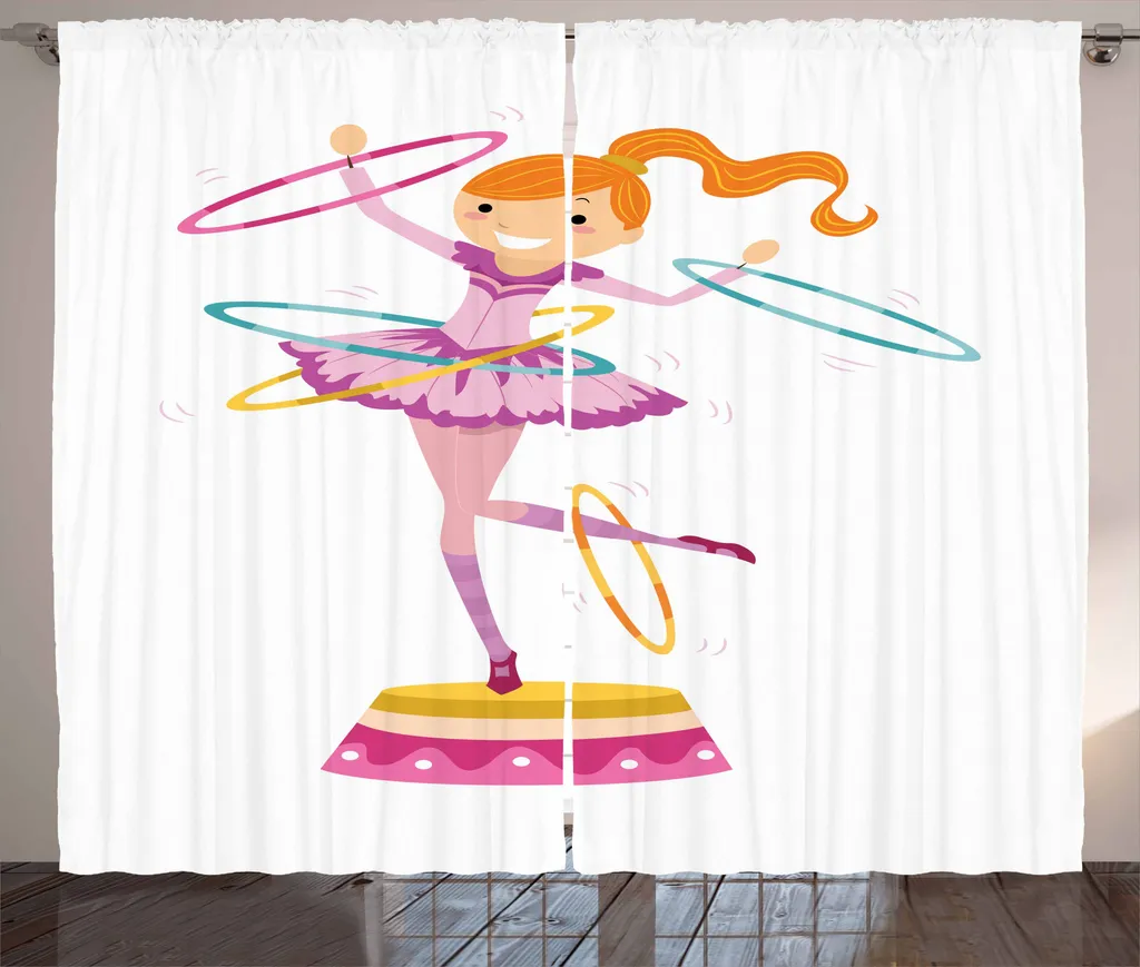 Tenda Multicolore Circo ABAKUHAUS 280x175 cm - Design per Soggiorno
