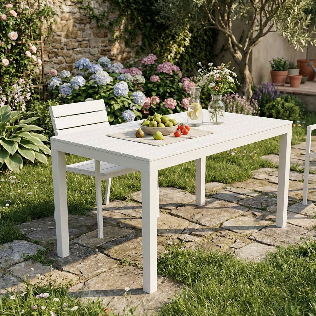 Gartentisch Dmoto, Rechteckiger Esstisch, Produktbild 