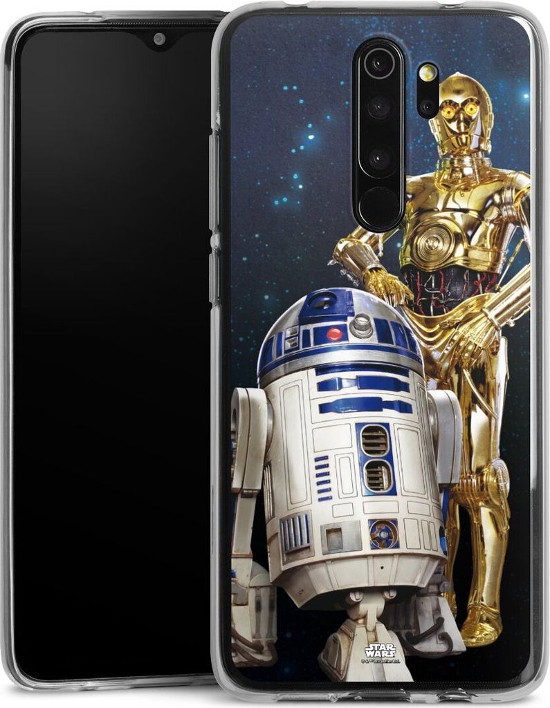 DeinDesign Handyhülle für Xiaomi Redmi Note 8 Pro Silikon Hülle Case Smartphone Schutzhülle Star Wars Weltall R2D2