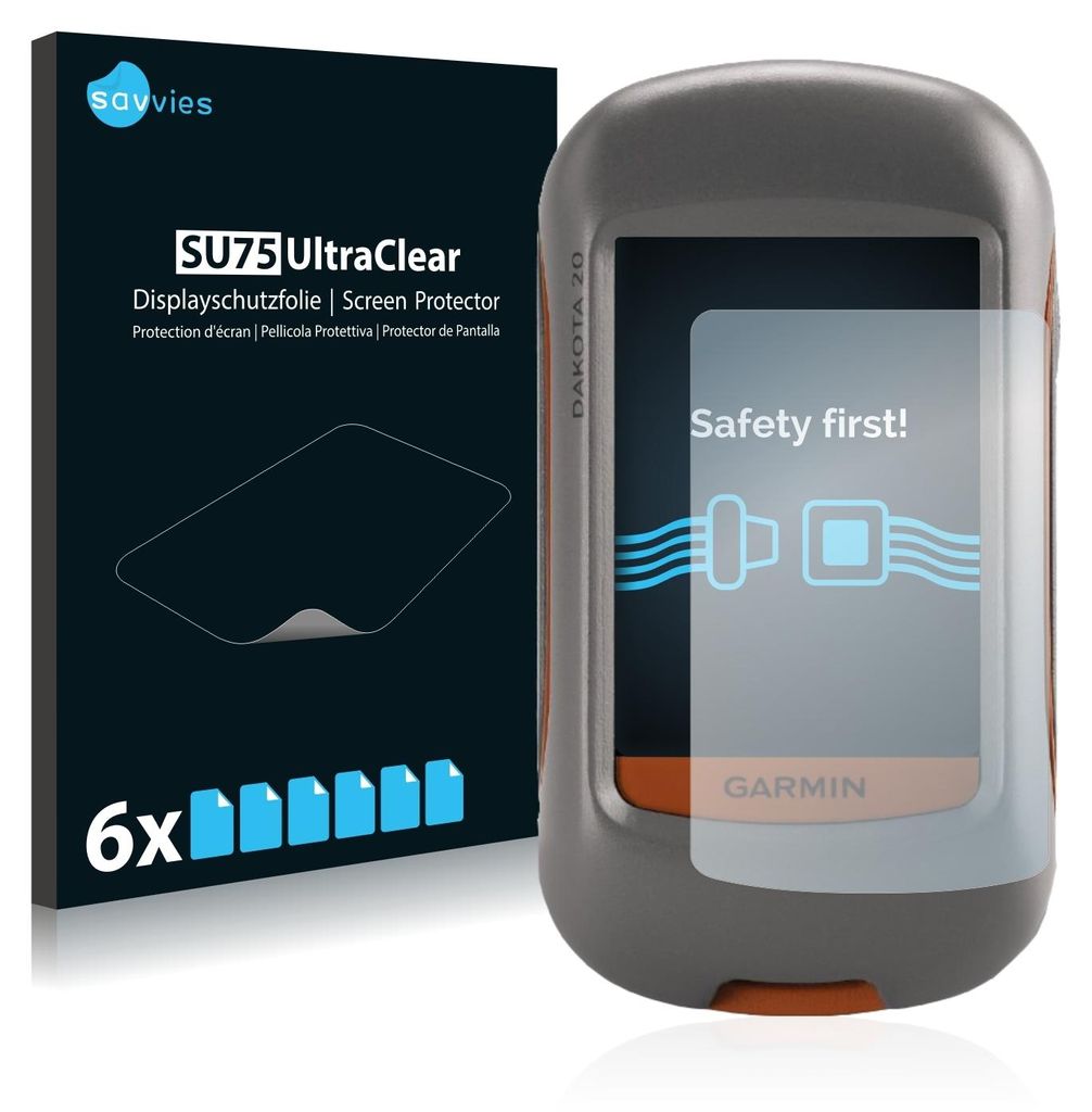 6x Für Garmin Dakota 20 Schutzfolie Savvies Displayschutz Display Schutz Folie Klar Transparent
