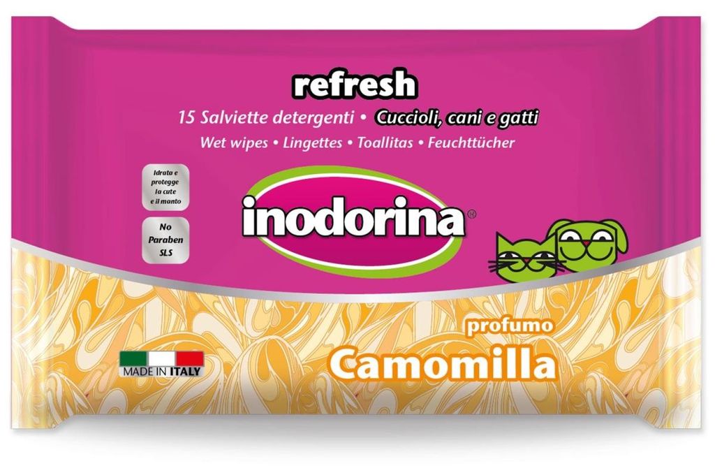 Chusteczki Inodorina do oczu i uszu Rumianek 15 szt. Zdjęcie produktu 