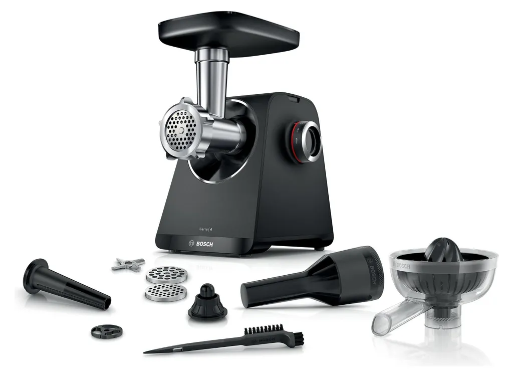 Hachoir Bosch 1900W MFWS430B - Moteur Puissant et Design Noir Gris