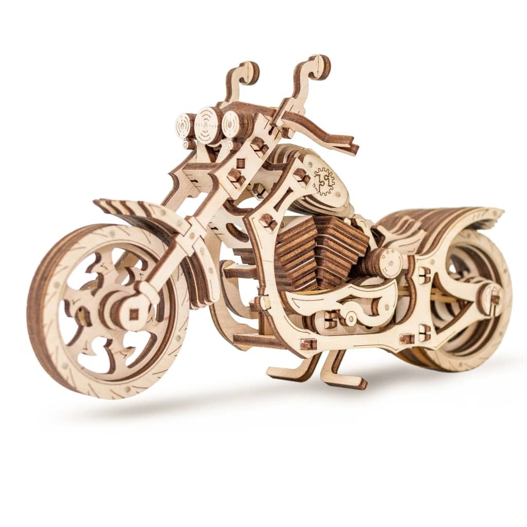 modèle 3D en bois - Moto Cruiser 22 cm. Image du produit 