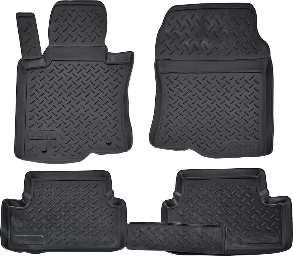 NORM LINERS | 3D Gummimatten Auto Matten Fussmatten Kompatibel mit Honda Accord 8 2008-2012, Individuelle Passform mit Hohem Rand cca 4-5cm, Allwet...