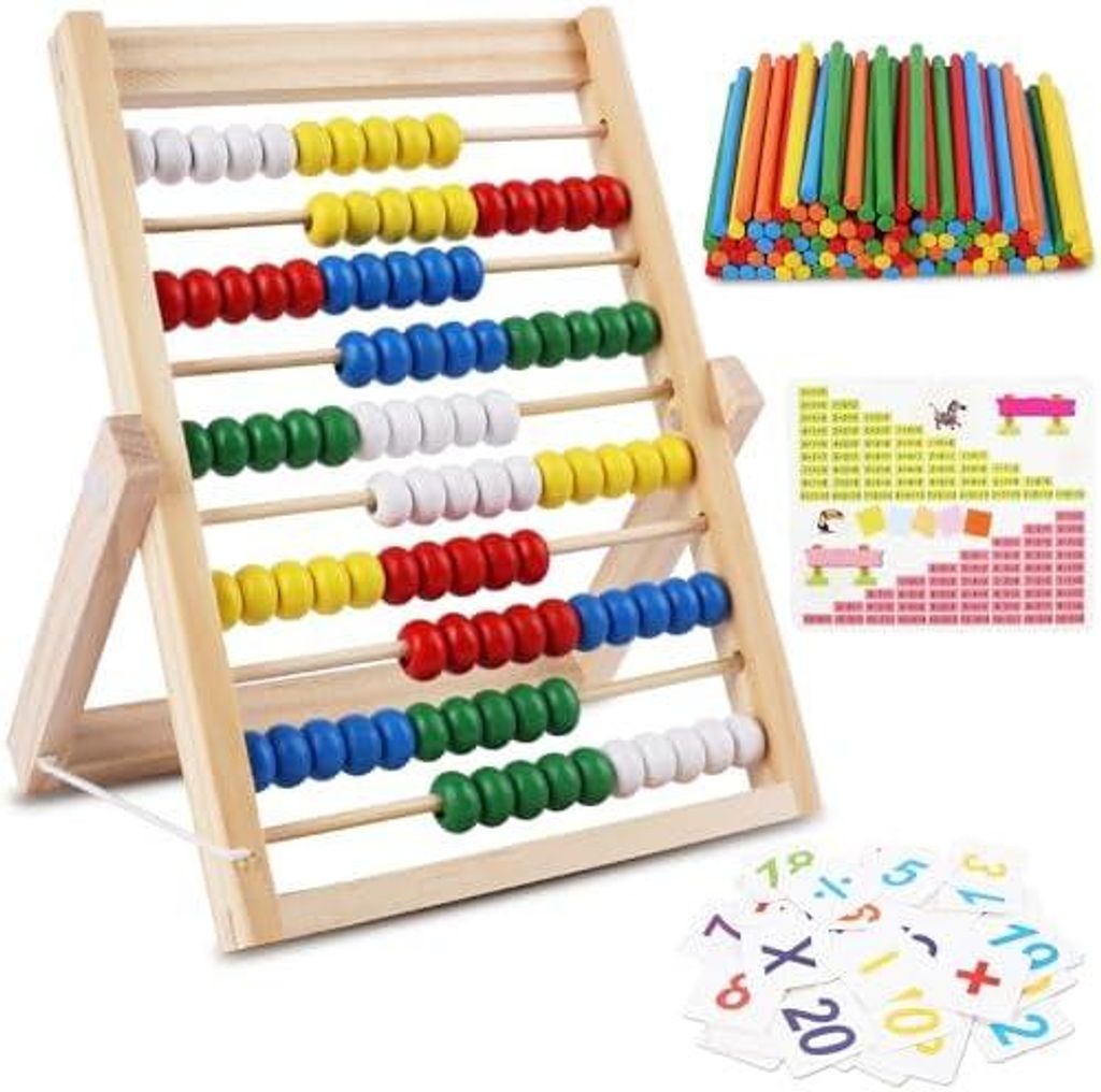 Rechenschieber Rechenrahmen 1. Klasse, Abakus für Kinder Ab Produktbild 