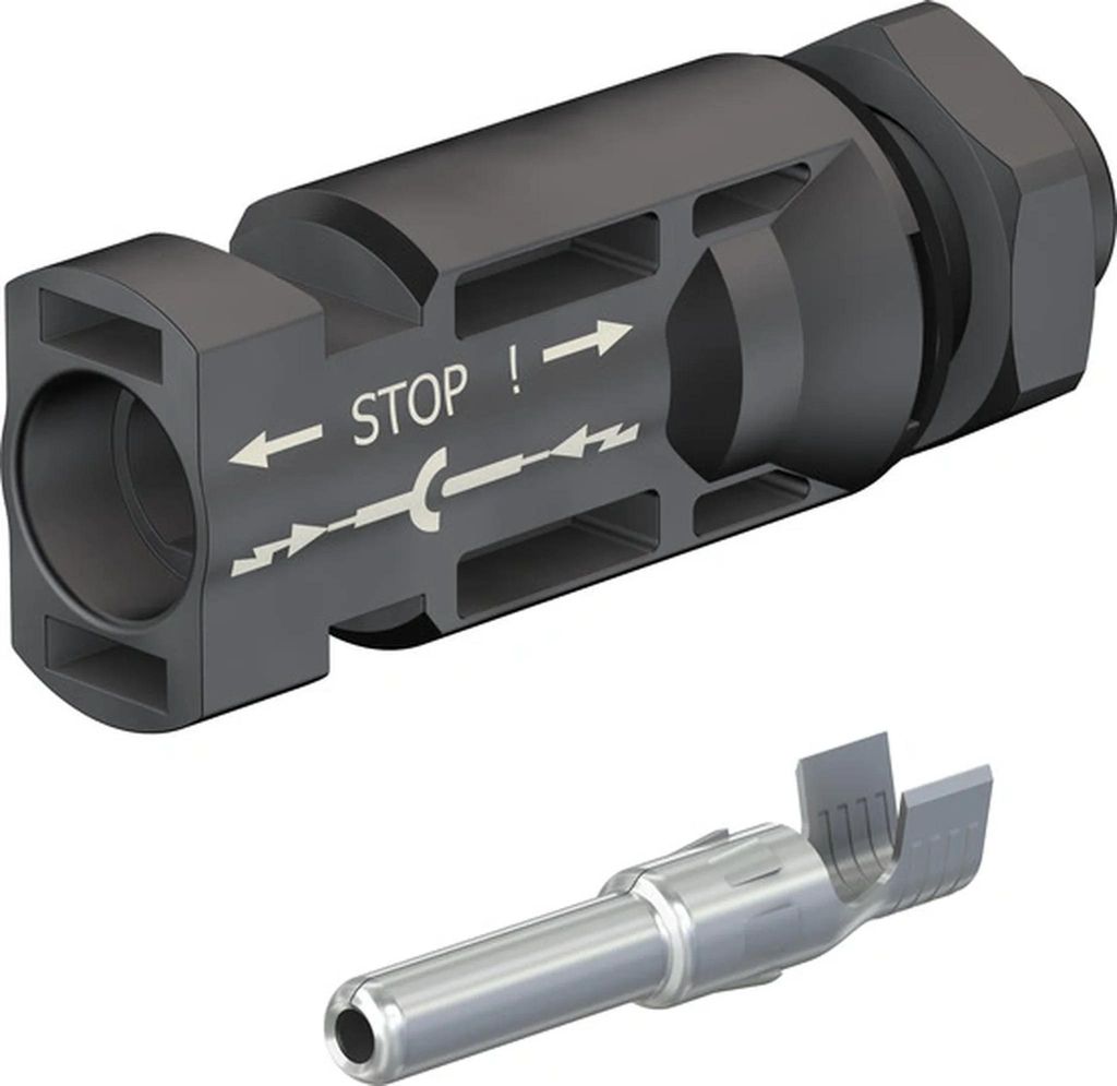 Connecteur Stäubli MC4 pour câble PV, 4-6 mm², 1 pièce. Image du produit 