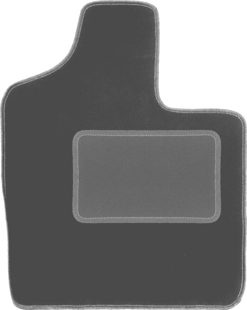 Fahrerfußmatte Velours graphit passend für Chrysler Town&Country IV (2000-2008, Minivan) – mit Befestigungen – passgenau