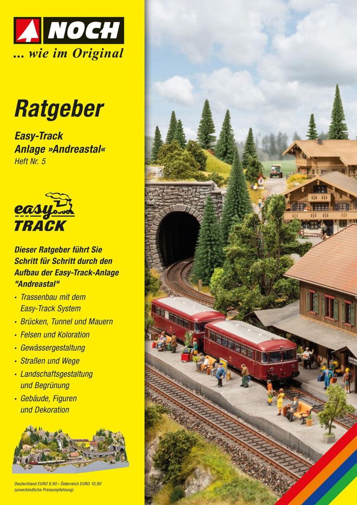 NOCH Guidebook easy TRACK „Andreastal“, für individuelle Modellbahnanlagen, ca. 120 Seiten voller Tipps
