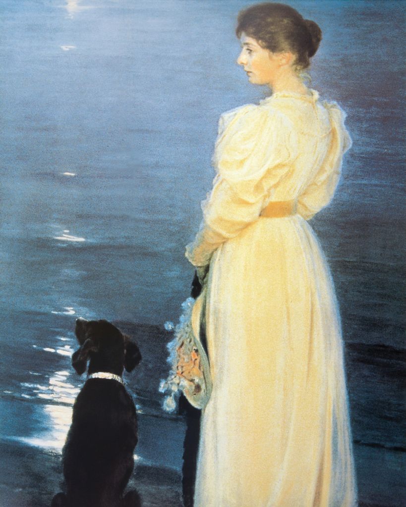 Peter Severen Kroyer Kunstdruck Bild - Sommerabend In Skagen, 1892 (50 x 40 cm)