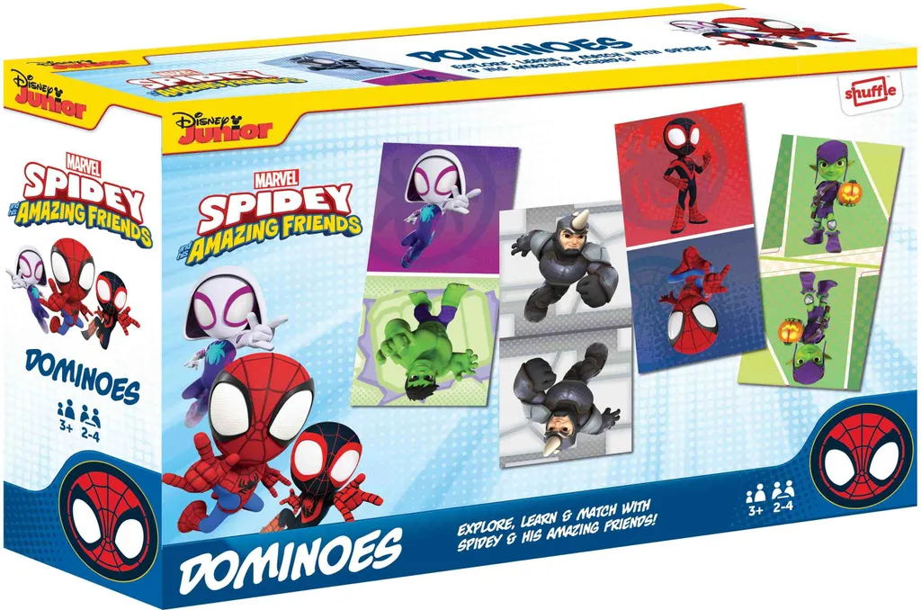 Domino Spidey gris Super Buddy : jeu éducatif Marvel pour enfant
