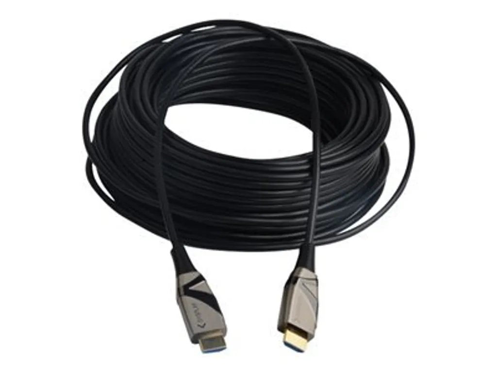 Câble HDMI 2.0 Fibre Optique 70m avec Support 4K HDR et 18Gbps Noir