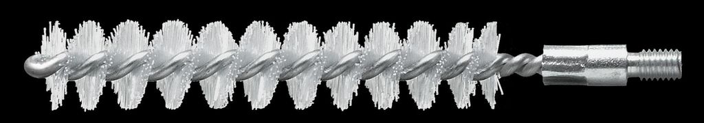 Lessmann Rohrbürste Ø 14 mm, Gesamtlänge 115 mm, Nylon PA-Besatz, Gewinde M6