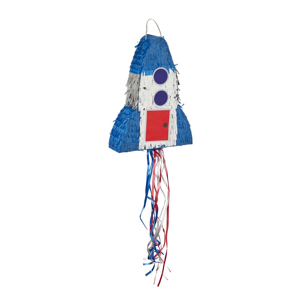 Piñata 69,5x45,5x14cm Rakete Party Dekoration Zum Befüllen Partyspiele