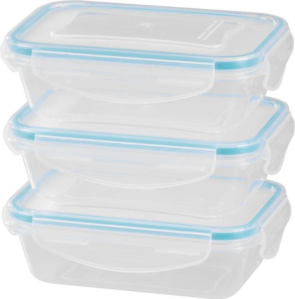 Dose MagicHome Lunchbox Set YH375, rechteckig, 3er Set, 400 ml, 162x111x51 mm