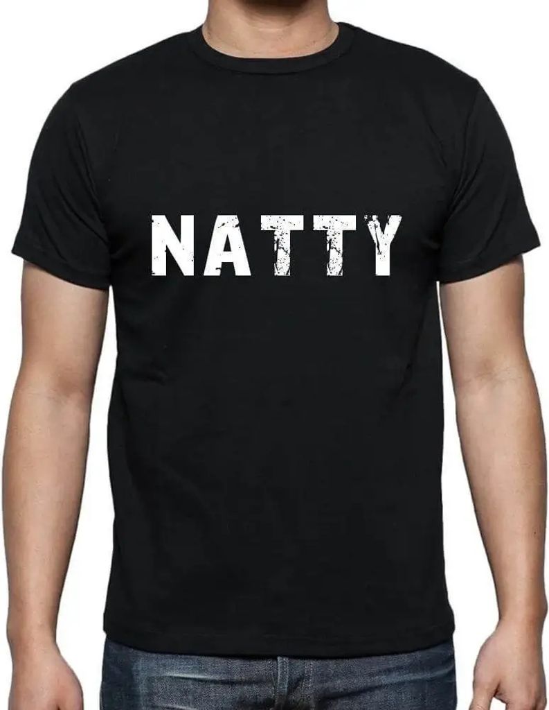 Herren Grafik T-Shirt Natty Öko-Verantwortlich Vintage Jahrgang Kurzarm Lustige Druck Geburtstag Geschenk Mann