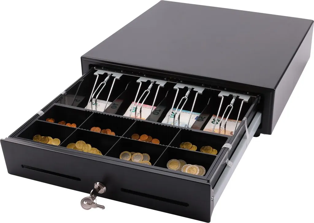 Tiroir-caisse automatique Olympia LD 410A noir pour système POS