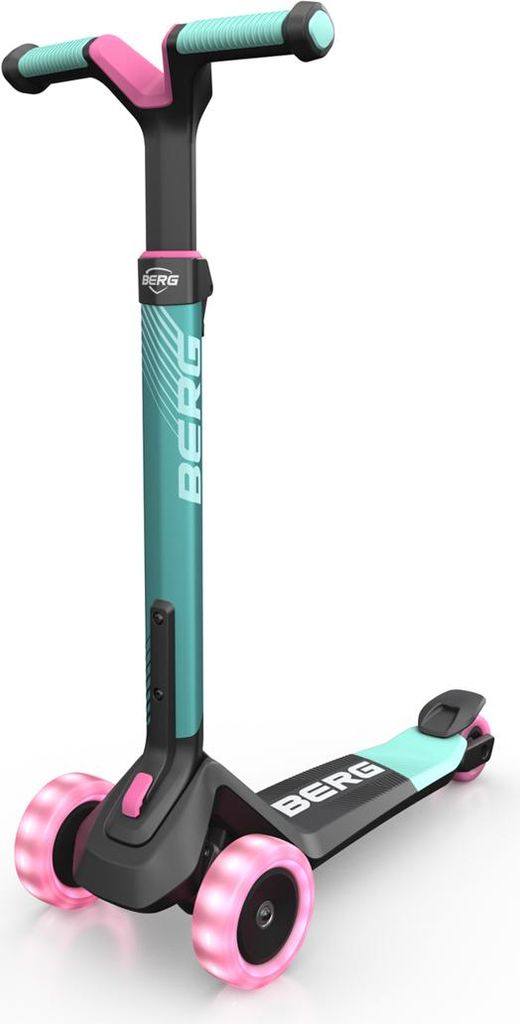 BERG Nexo - faltbarer Scooter Mint mit beleuchteten Rädern Produktbild 
