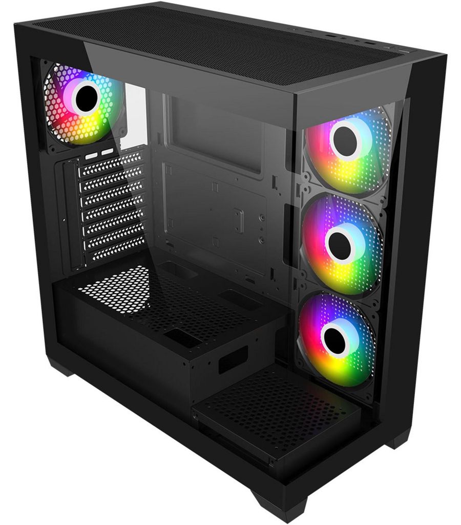 FSP M340-BA, Midi Tower, PC, Čierna, ATX, micro ATX, Obrázok produktu 