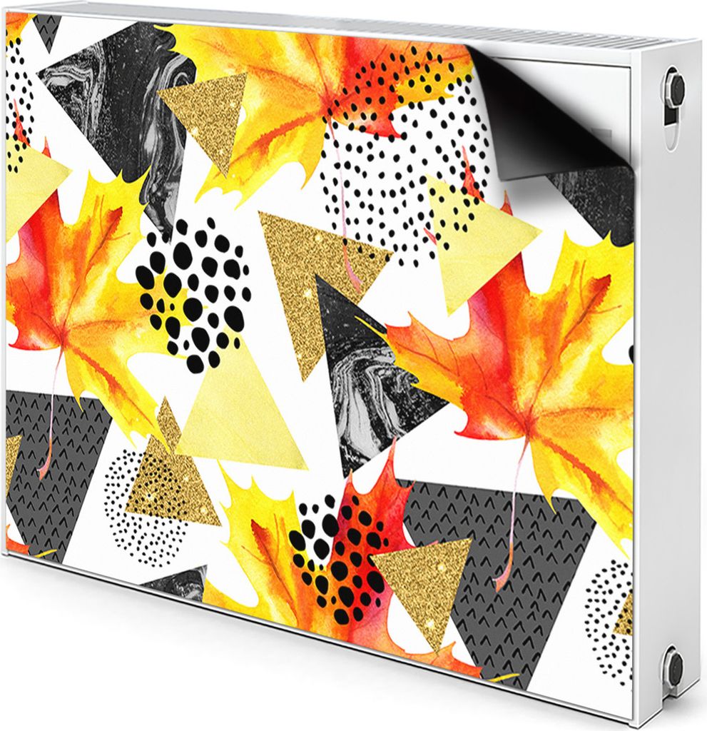 Magnet Verkleidung Abdeckung Heizkörperabdeckung Heizkörperabdeckung 100x60 cm - Geometrische Dreiecke