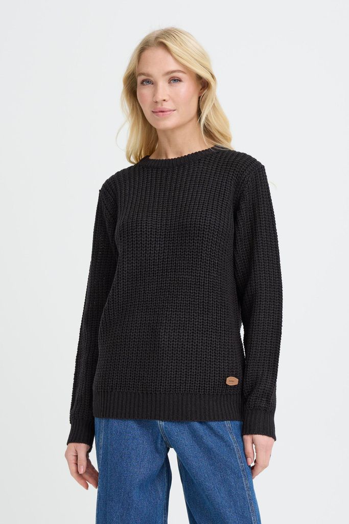 OXMO OXEDNA ONECK Damen Strickpullover Grobstrick Pullover regular fit