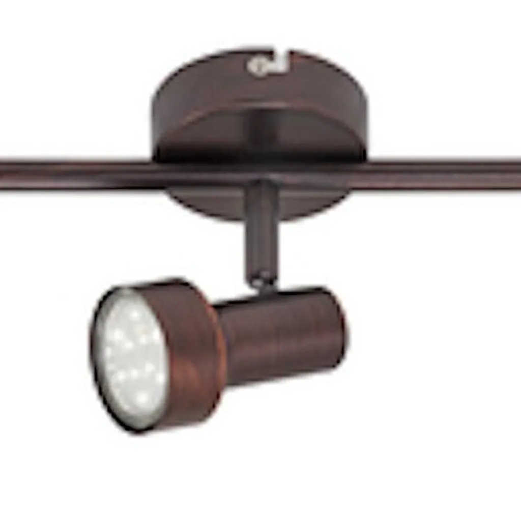 Plafonnier LED design 48 cm en cuivre 9W pour salon et chambre