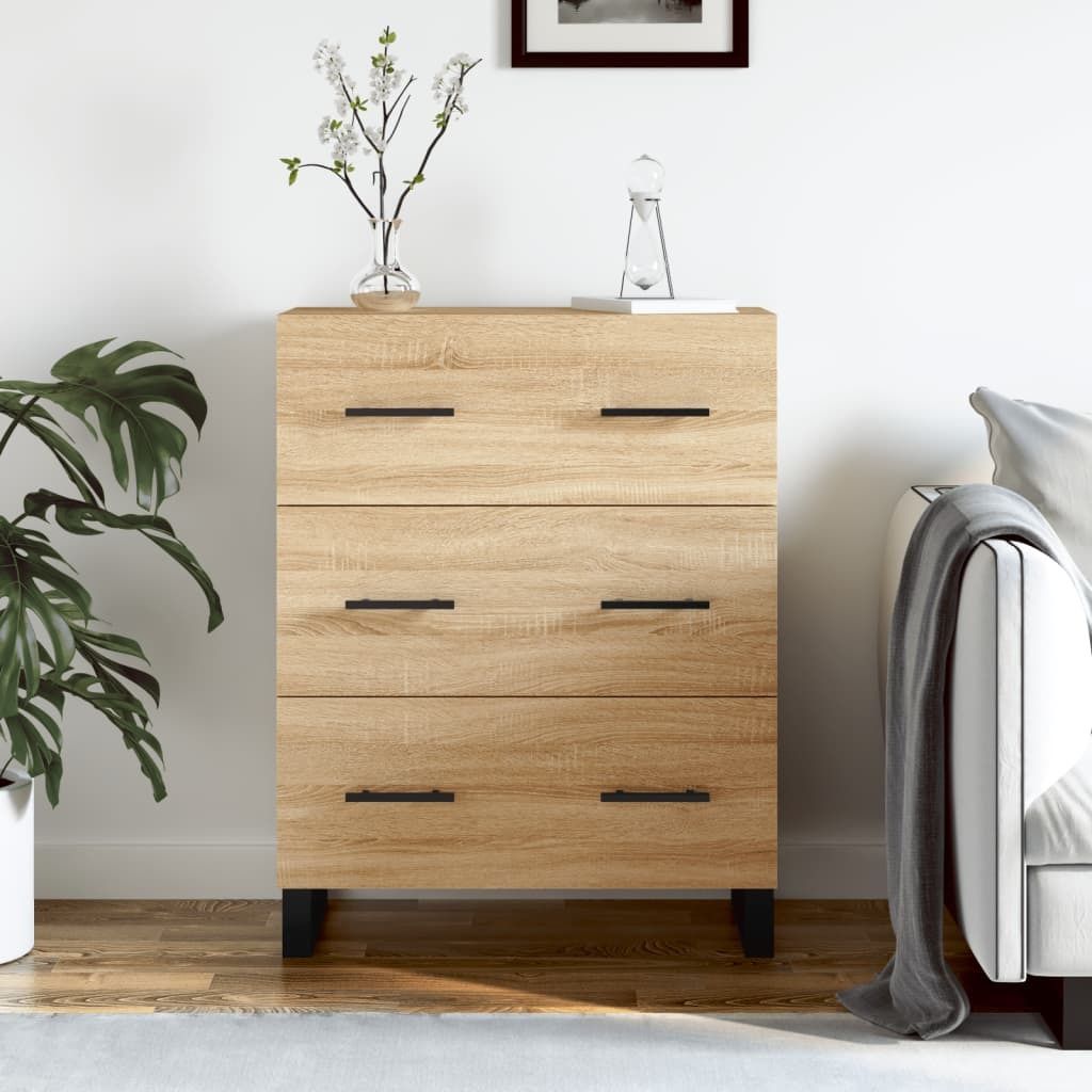 Maison Exclusive - Sideboard Sonoma-Eiche 69,5x34x90 cm Holzwerkstoff