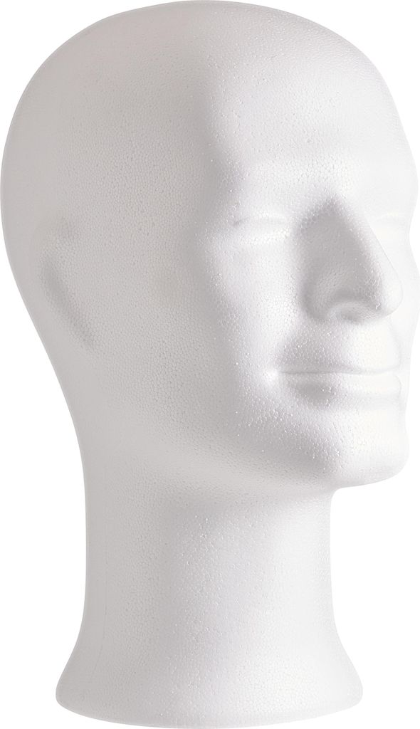 VBS Hobby Service Styroporform Männerkopf, 33 cm hoch, 55 Produktbild 