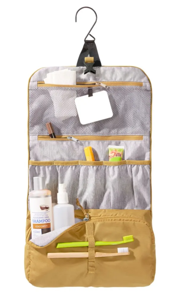 Sac de Lavage II Deuter Noir - Trousse de Toilette Robuste avec Crochet