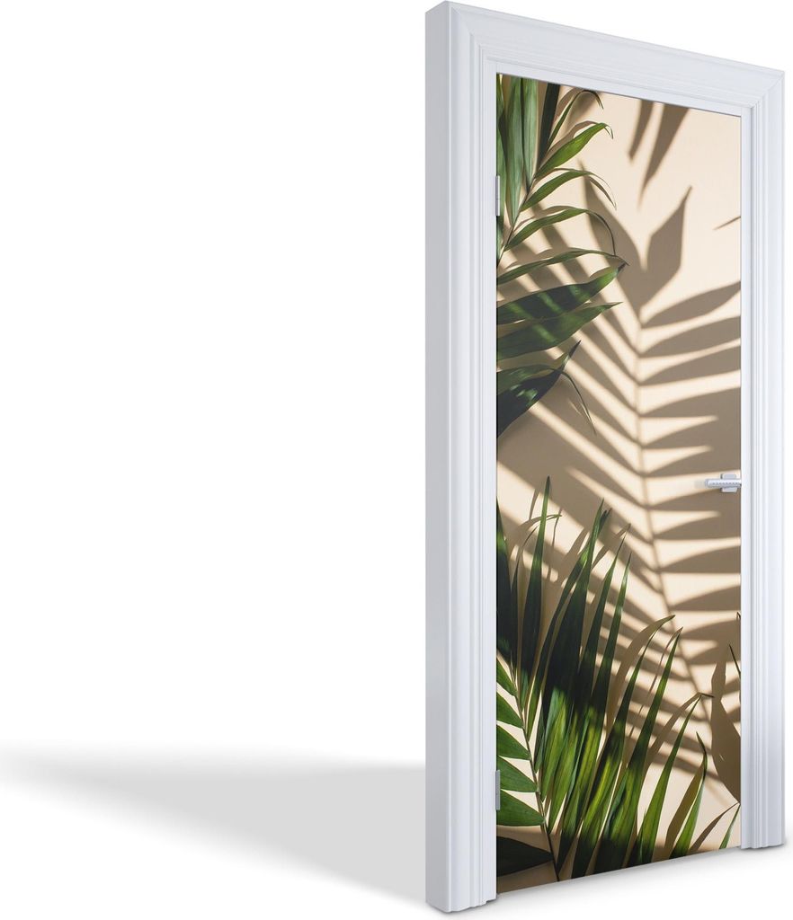 Selbstklebende Türfolien Kreativ Türtapeten Wandsticker - Blattschatten - 85 x 205 cm