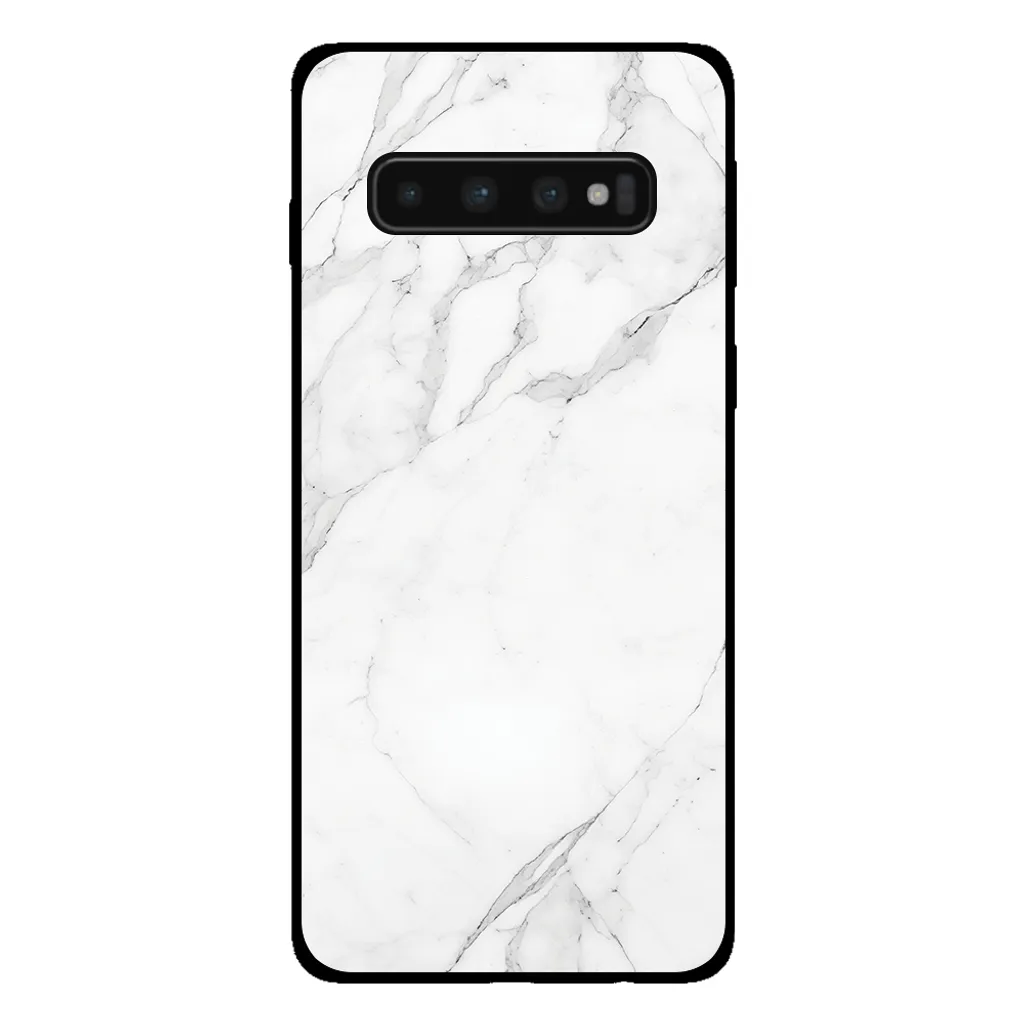 Cover Samsung S10 Marmo Bianco Elegante | Custodia TPU Slim