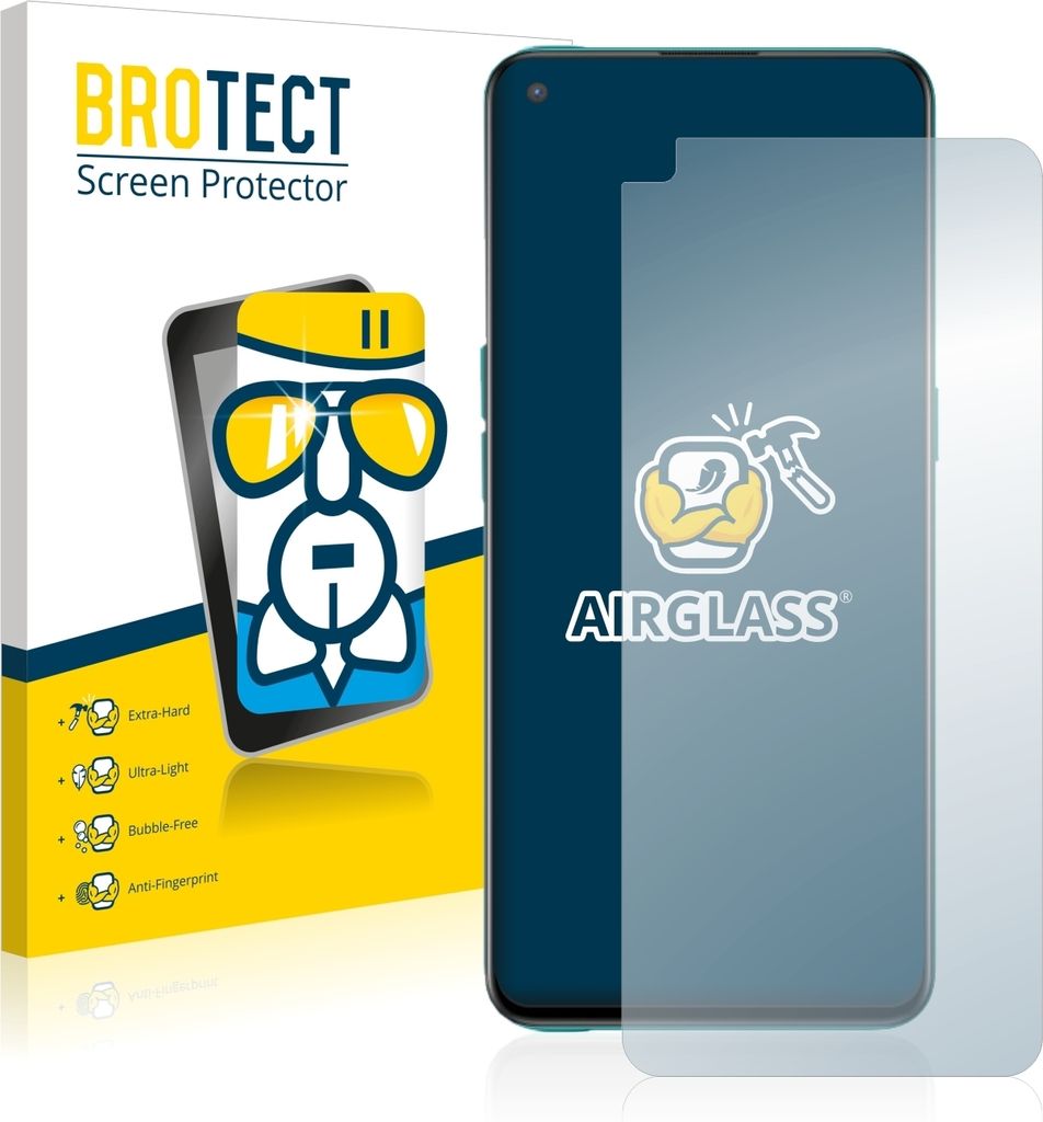 BROTECT Schutzglas für OnePlus Nord CE 5G Schutzfolie Panzer Folie Glas Display Schutz klar
