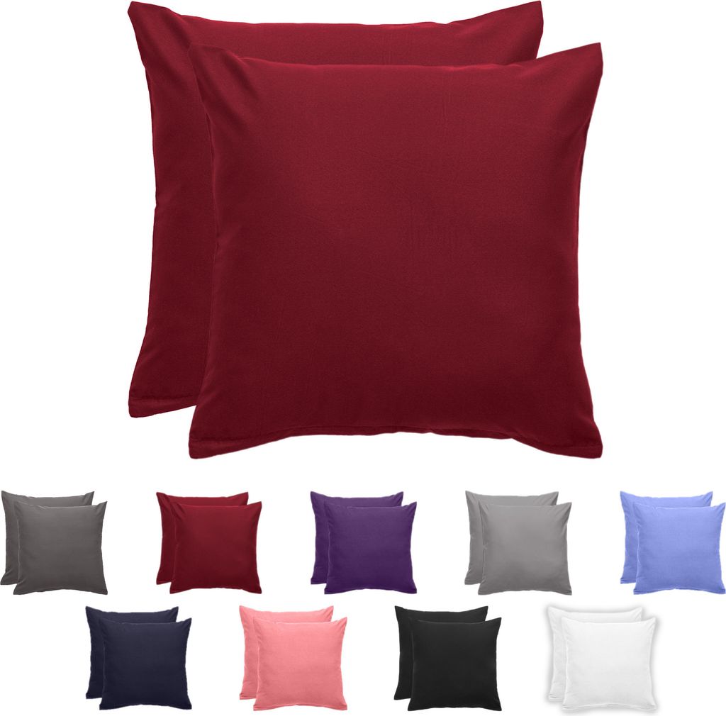 Komfortec Premium Kissenbezüge 2er Set 80x80 cm mit Produktbild 