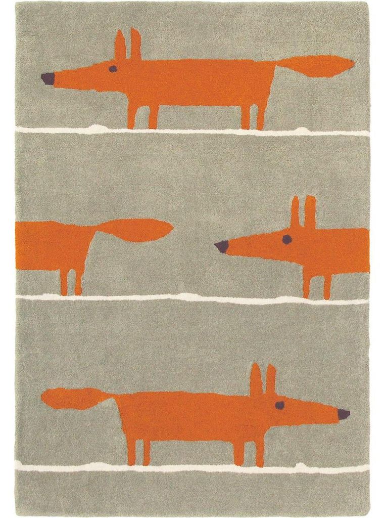 FOX Kinderteppich aus Wolle, handgefertigt