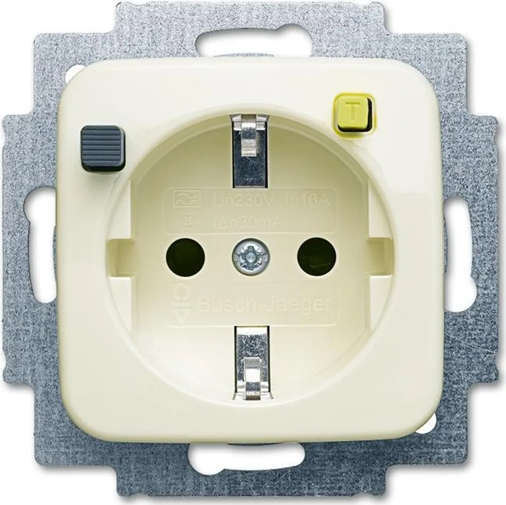 Prise BUSCH-JAEGER 3120EUCB-212 FI-Schukomat avec protection différentielle