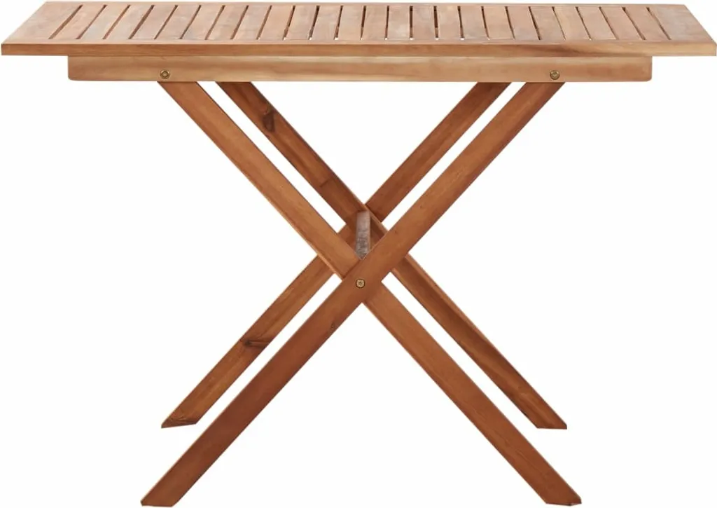 Tavolo da Esterno 110 cm Legno Massello Acacia | Robusto e Durevole