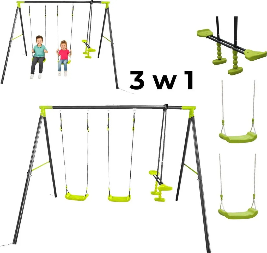 Altalena da Giardino 3 in 1 Deluxe: Design e Gioco per il tuo Outdoor
