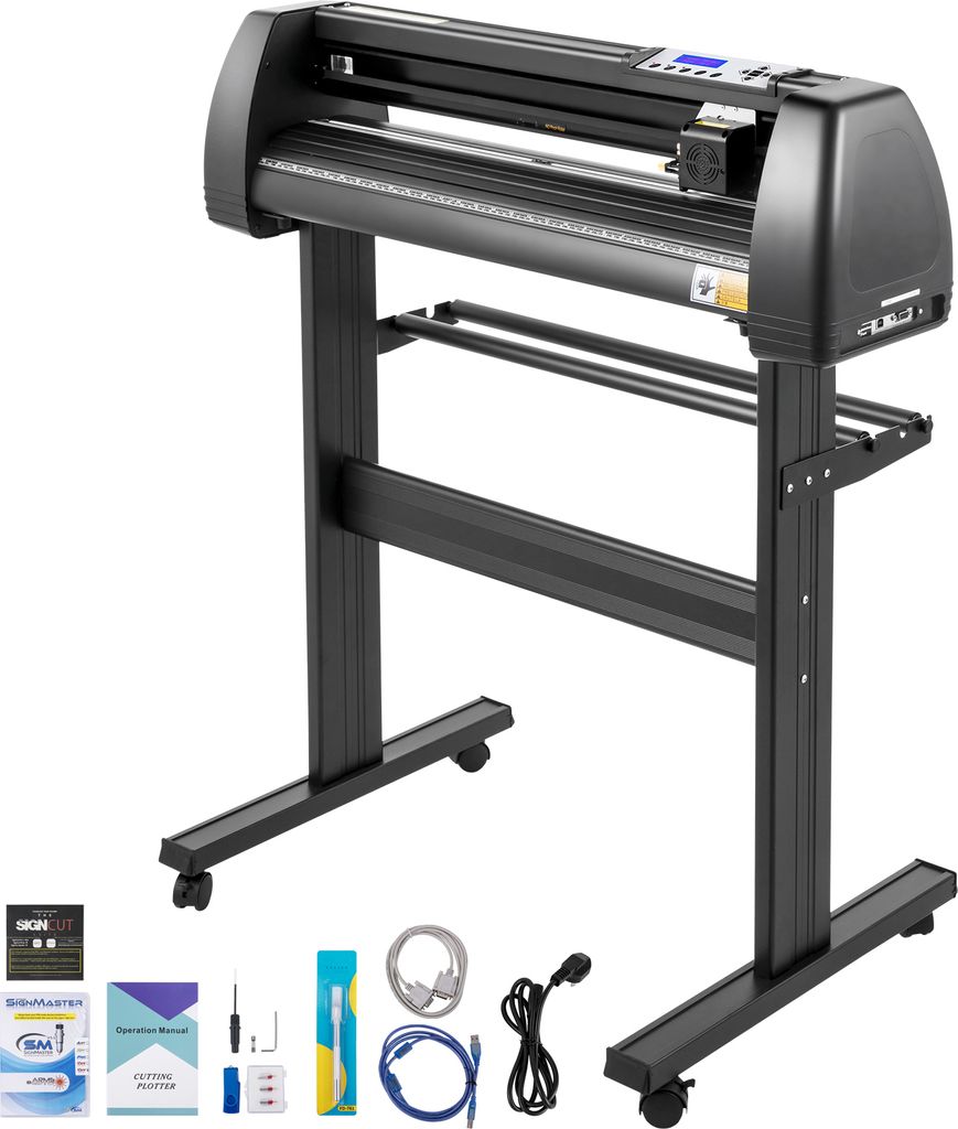 SucceBuy 34-Zoll-Vinyl-Schneidemaschine, Vinyl-Plotter mit SignCut-Software für Windows und Mac, manuelles Schneiden