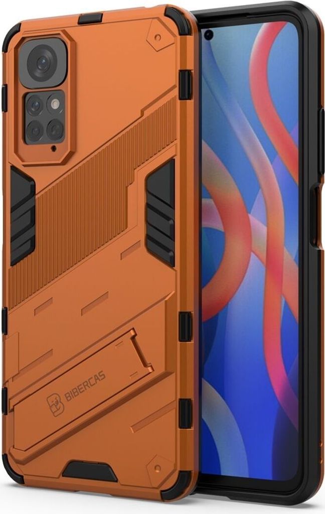 König Design Hülle kompatibel mit Xiaomi Redmi Note 11 / Note 11S Global Kunststoff Soft Handyhülle - Handy Case Orange