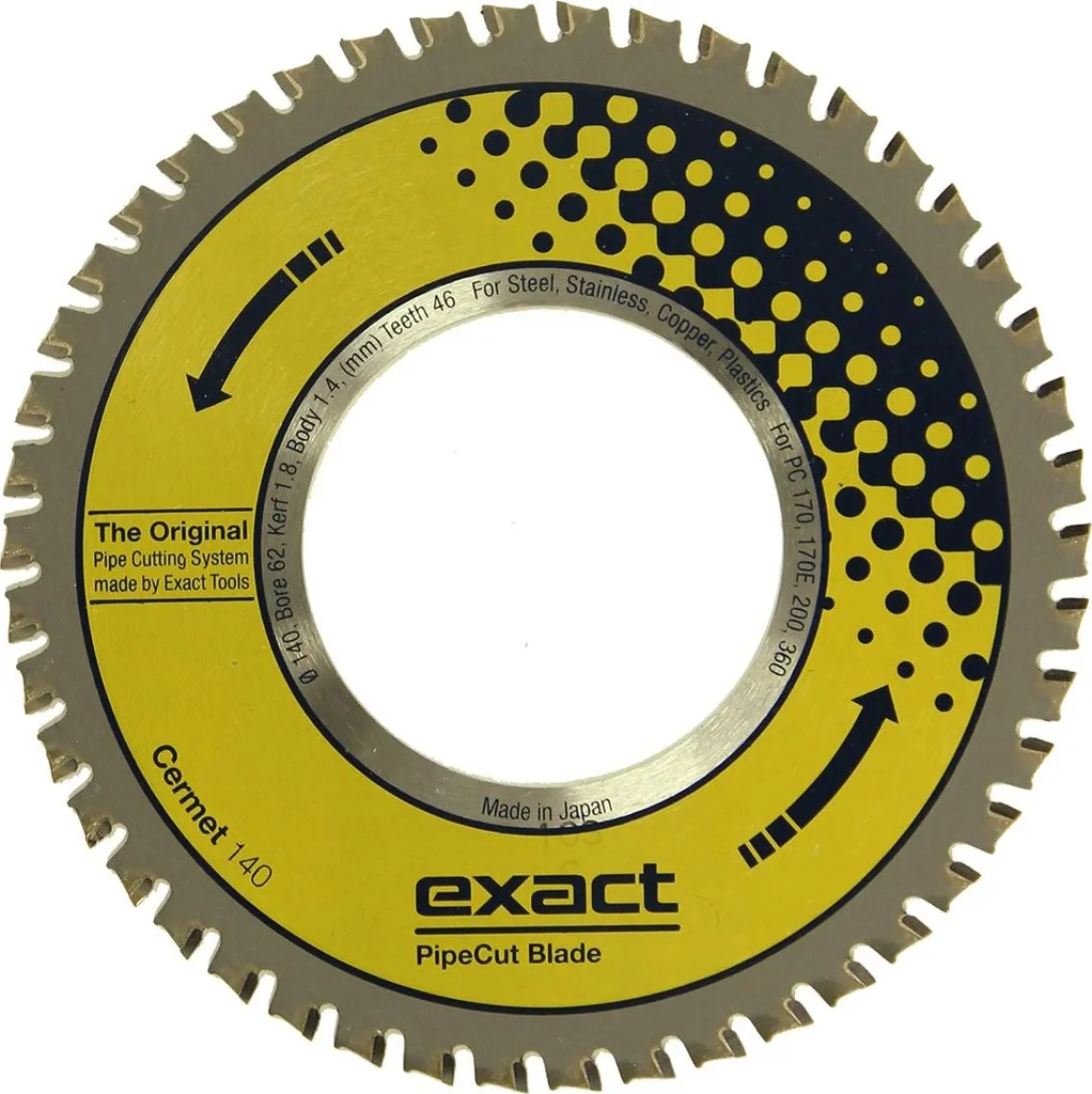 Lame de scie Widia CERMET Exact 140 mm pour découpe acier inoxydable